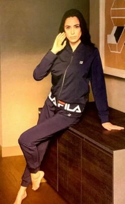 Tuta Donna Aperta Fila 4065 Cotone Felpato Invernale -Sconto Intimo Outlet in Italia b4065