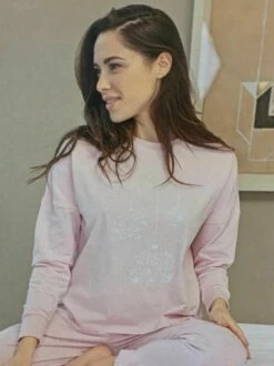 Pigiama Donna Fila 4070 Cotone Caldo Invernale -Sconto Intimo Outlet in Italia b4070