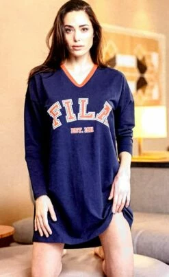 Abito Casa Maxi Maglia Donna Fila 4072 Cotone Pesante Invernale 5 Abito Casa Maxi Maglia Donna Fila 4072 Cotone Pesante Invernale -Sconto Intimo Outlet in Italia b4072