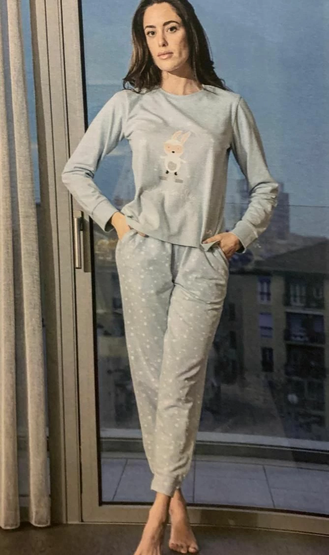 Pigiama Donna Fila 4067 Cotone Caldo Invernale 3 Pigiama Donna Fila 4067 Cotone Caldo Invernale - immagine 3