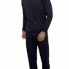 Pigiama Uomo Lungo 100% Cotone Jersey IL GRANCHIO 358 Prezzo Promozionale