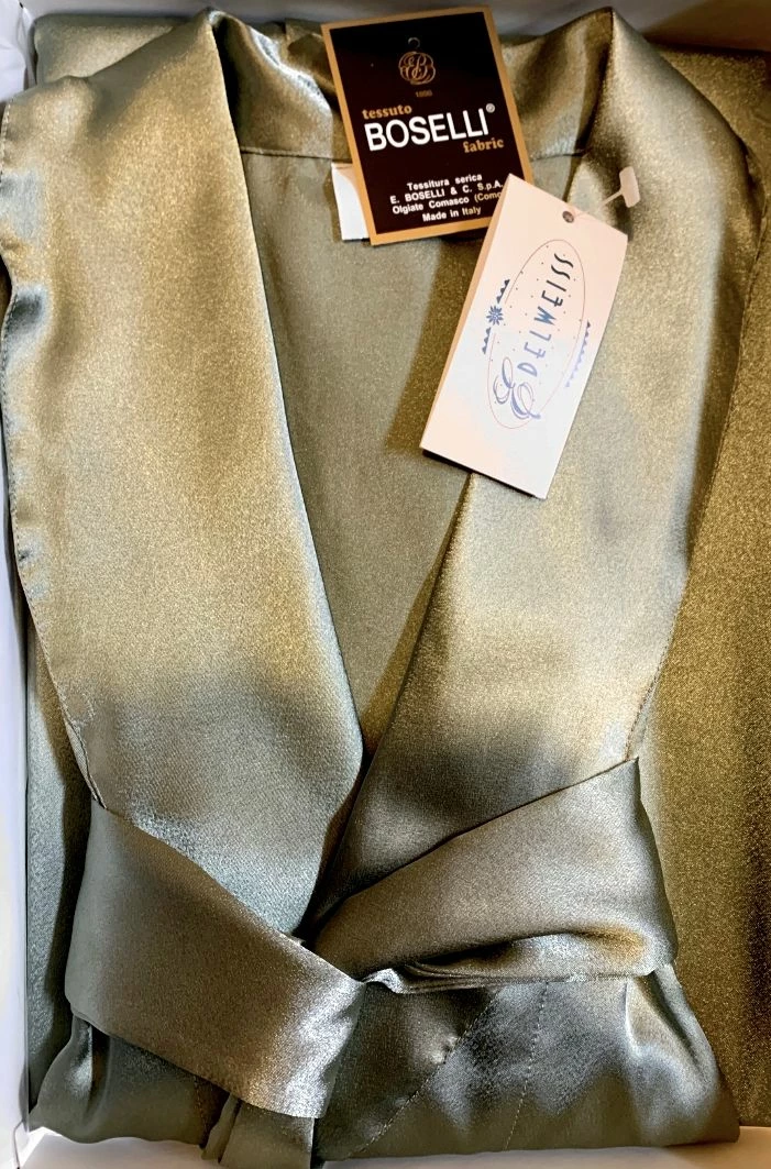 Vestaglia Donna Raso Boselli Edelweiss 1980 Fine Serie Special Price 2 Vestaglia Donna Raso Boselli Edelweiss 1980 Fine Serie Special Price - immagine 2