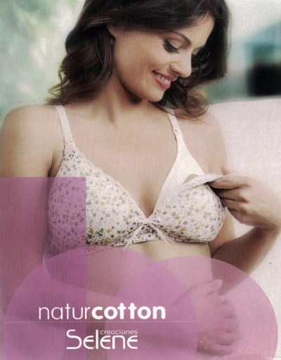 Reggiseno Allattamento Cotone Stampato Imbottito Coppa C Selene Luz 1 Reggiseno Allattamento Cotone Stampato Imbottito Coppa C Selene Luz