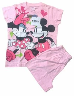 Pigiama Bambina Corto Minnie E Mickey Disney PREZZO OULET