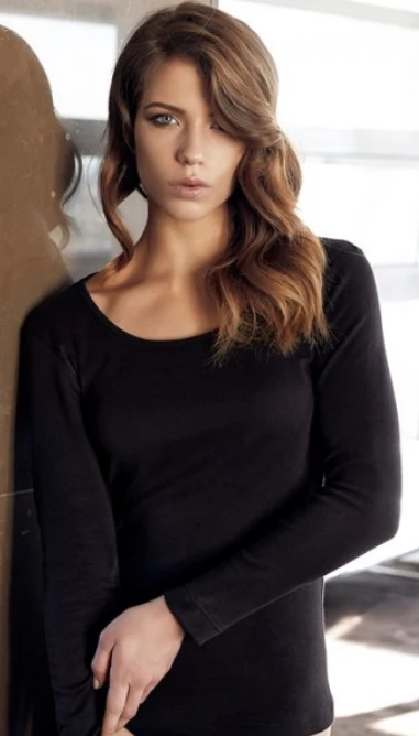 Maglia Donna Manica Lunga Caldo Cotone Nottingham TL1111 1 Maglia Donna Manica Lunga Caldo Cotone Nottingham TL1111