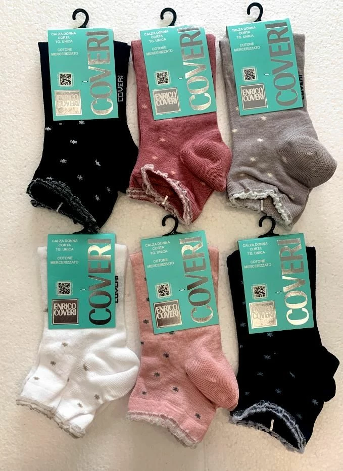 Enrico Coveri Calzino Donna Corto Cotone Mercerizzato Coveri Papaya 202 1 Enrico Coveri Calzino Donna Corto Cotone Mercerizzato Coveri Papaya 202