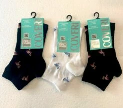 Enrico Coveri Calzino Donna Corto Cotone Mercerizzato Coveri Papaya 215