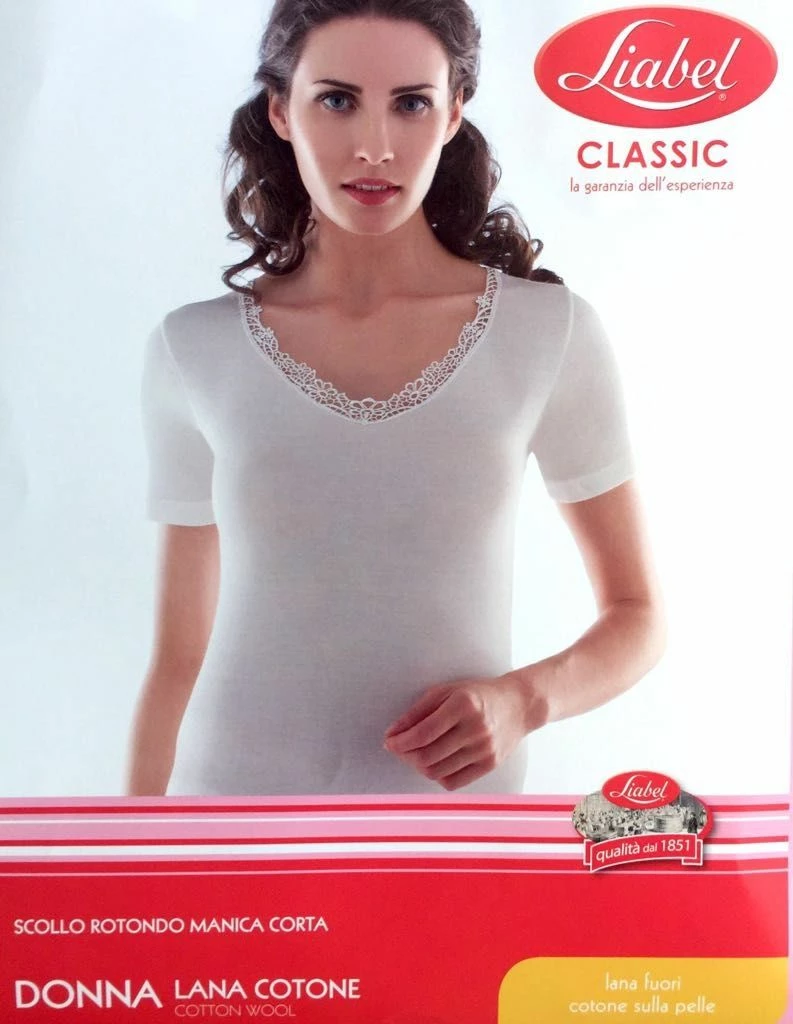 Maglia Donna Mezza Manica Lanacotone Liabel 5321 1036 1 Maglia Donna Mezza Manica Lanacotone Liabel 5321 1036