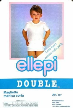 Maglia Bambino Mezza Manica LanaCotone Ellepi 697