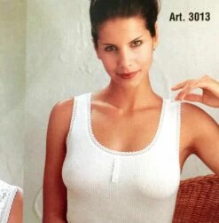 Canottiera Donna Spalla Larga Cotone 100% Ciesseti 3013 Fine Serie