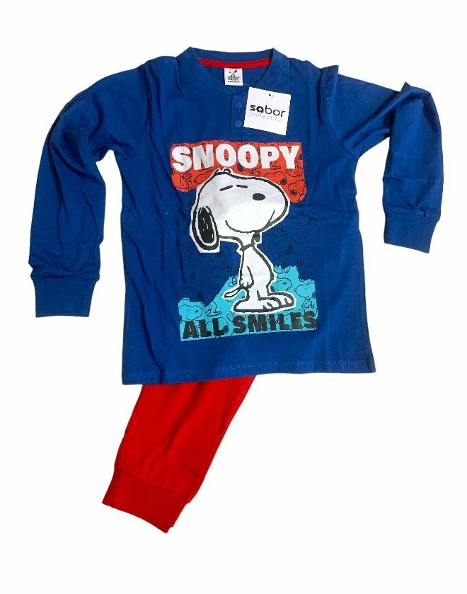Pigiama Bambino Lungo SNOOPY PREZZO OULET 1 Pigiama Bambino Lungo SNOOPY PREZZO OULET
