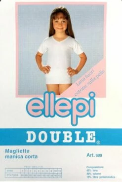 Maglia Bambina Mezza Manica LanaCotone Ellepi 699