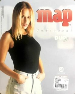 Canottiera Donna Spalla Larga Cotone Felpato Invernale Map 547