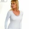 Maglia Donna Manica Lunga Lana Cotone Blu&Blu By Ciessetti 1033 Outlet