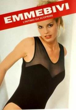 Body Donna Canottiera Spalla Larga 100% Cotone Emmebivi 28372 Outlet