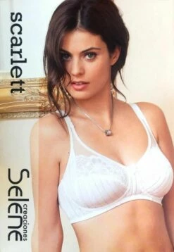 Reggiseno Senza Ferretto In Pizzo E Tulle Coppa C Selene Art. Scarlet