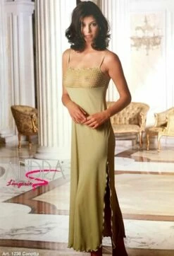 Camicia Da Notte Microfibra E Pizzo Andra1238