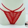Perizoma Donna Sexy Rosso Pizzo E Tulle Diva By Prive 2996