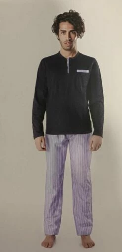 Pigiama Uomo Cotone 100% Vela Art Merano