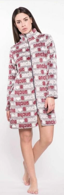 Vestaglia Donna Zip Coral Fleece Pigiamiamoci 1301