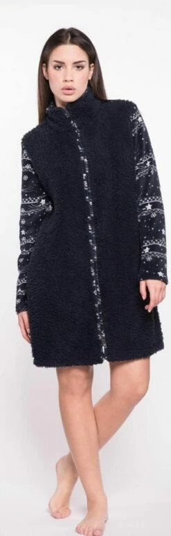 Vestaglia Donna Zip Coral Fleece Pigiamiamoci 1303