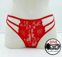 Perizoma Sexy Rosso Diva By Prive' 92001