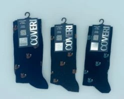 Calzino Uomo Alto Caldo Cotone Fantasia Enrico Coveri Winter Line 207