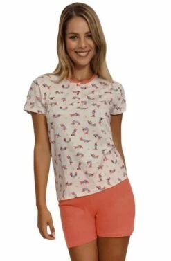 Pigiama Donna Corto 100% Cotone IL GRANCHIO Lady 820 Special Price