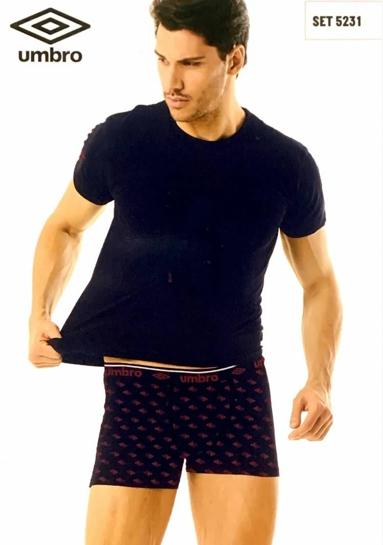 Completo Uomo Maglia E Boxer Umbro 5231 1 Completo Uomo Maglia E Boxer Umbro 5231